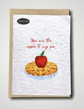Load image into Gallery viewer, You Are The Apple To My Pie Plantable Valentines Day Card Wildflowers
