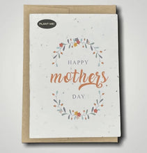 Load image into Gallery viewer, Flower &amp; Happy Mothers Day plantable greeting card
