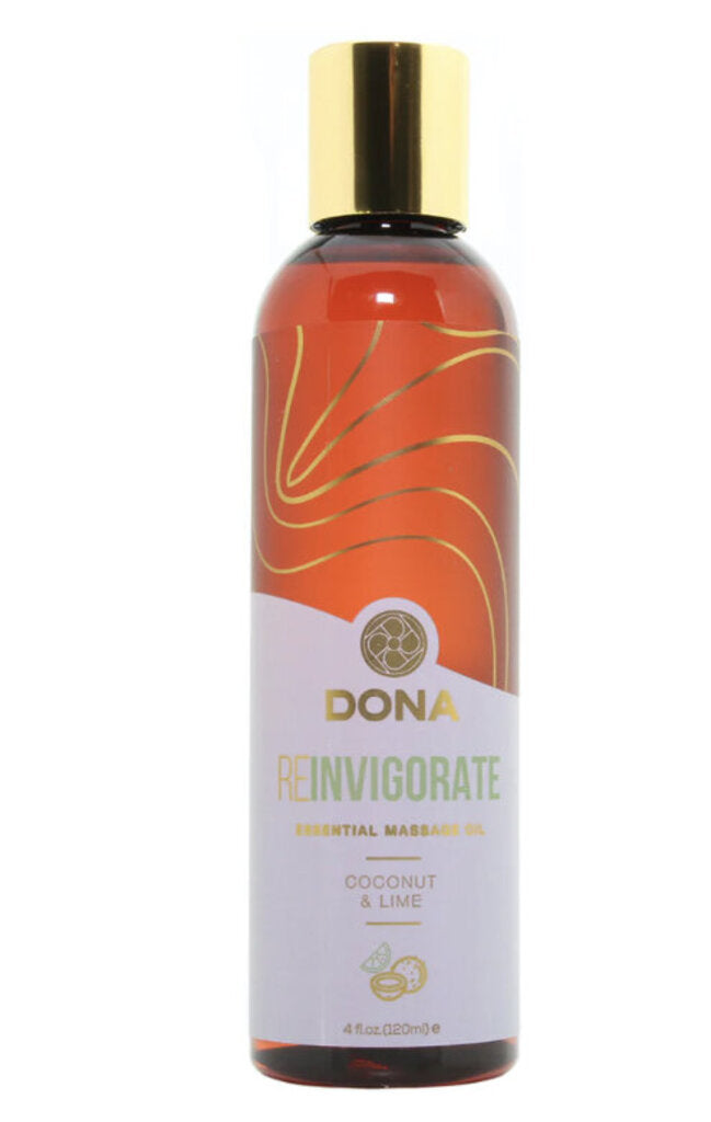Reinvigorate Massage Oil 4oz/120ml in Coconut & Lime