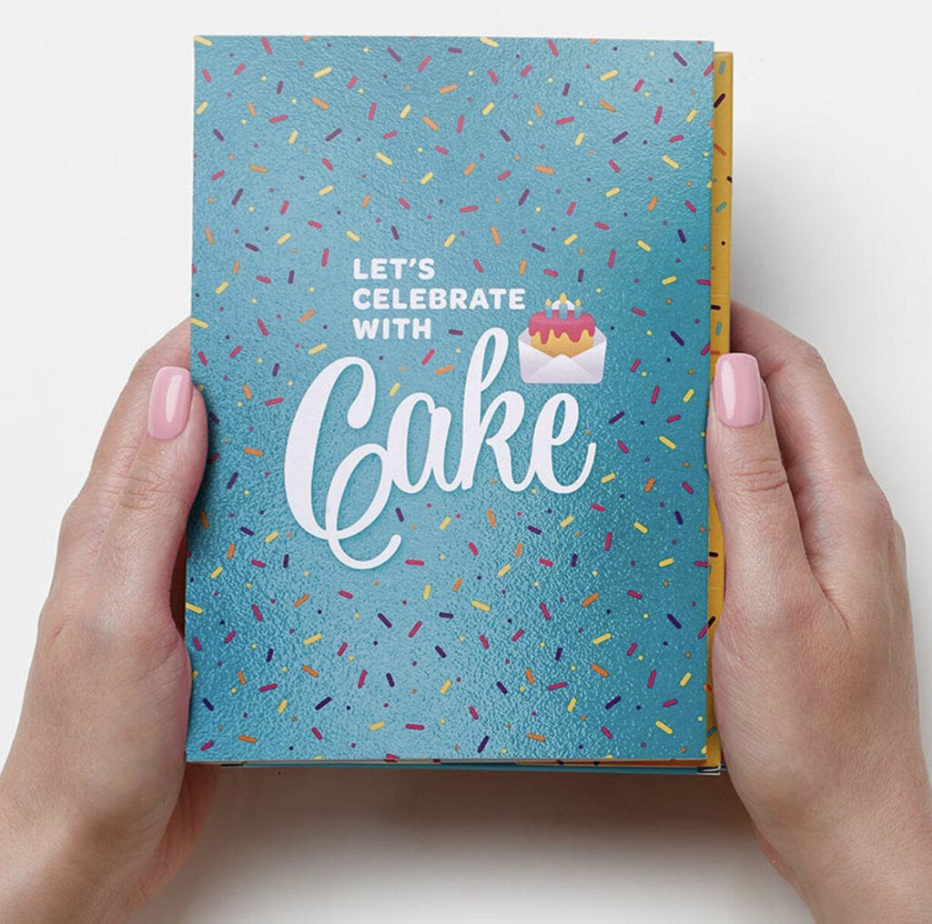 Cake Card Teal-Vanilla