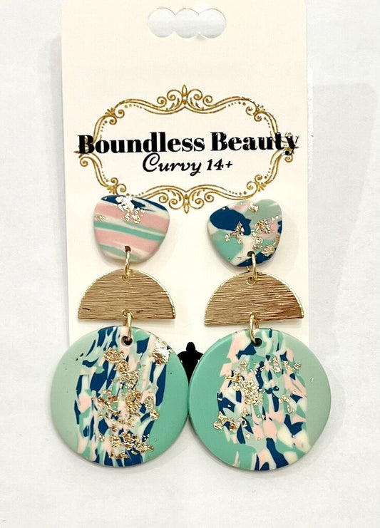 Speckle Teal Earring