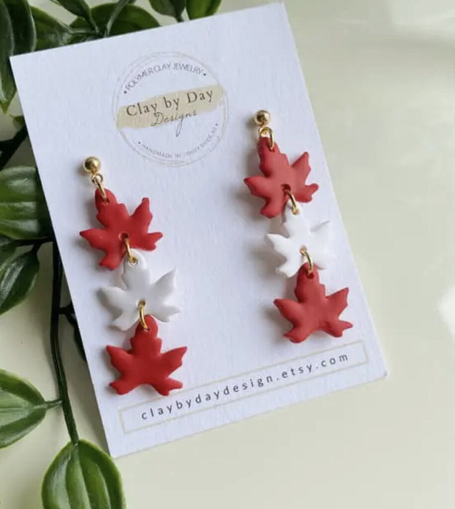 Maple Leaf Dangle- Canada Day
