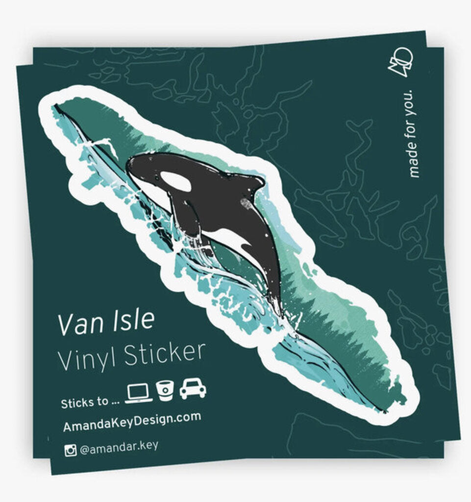 Vancouver Island Orca - 3" Vinyl Sticker