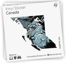 Load image into Gallery viewer, British Columbia - 3&quot; Vinyl Sticker
