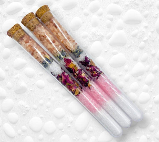 Bath Salts Tube with flowers