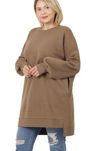 Round Neck hi-low legging sweater XL/1X