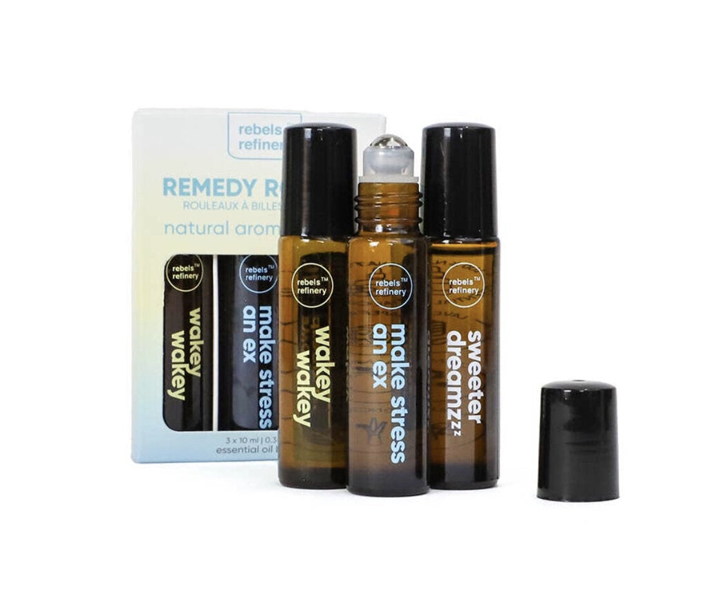 Remedy rollers 100% essential oils - 3 pack