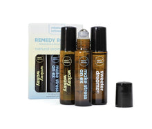 Load image into Gallery viewer, Remedy rollers 100% essential oils - 3 pack
