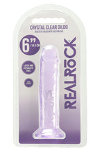 Load image into Gallery viewer, RealRock Crystal Clear Jelly 6 Inch Dildo
