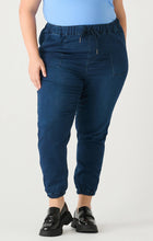 Load image into Gallery viewer, High rise knit denim joggers Dex Plus XL
