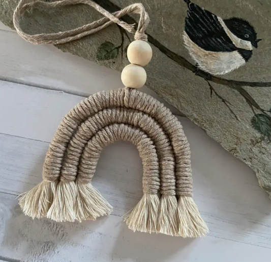 macrame rainbow diffuser-nude