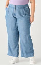 Load image into Gallery viewer, High waist drapey wide leg trouser Dex Plus XL
