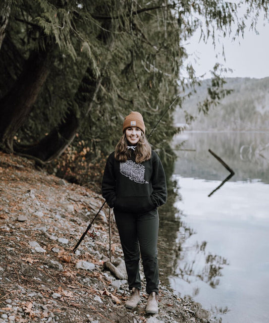 Wet Coast Black Hoodie L